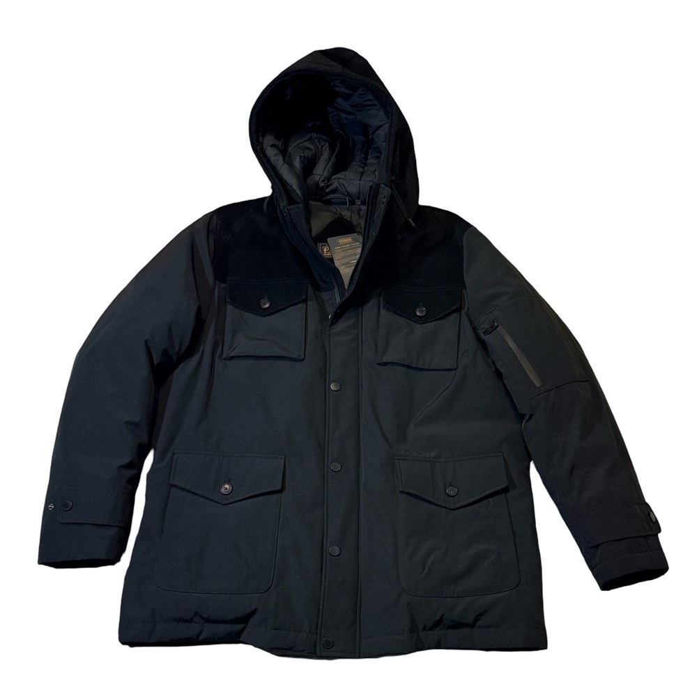 NEW Pendleton mens XL black Ontario down parka winter jacket hybrid NWT - Picture 3 of 9